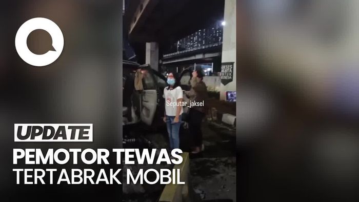 Video: Dua Pemotor Tewas Ditabrak Mobil di Grogol Jakbar