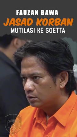 Video: Fauzan Sempat Bawa Jasad Korban Mutilasi ke Soetta Seolah Ikan Tuna