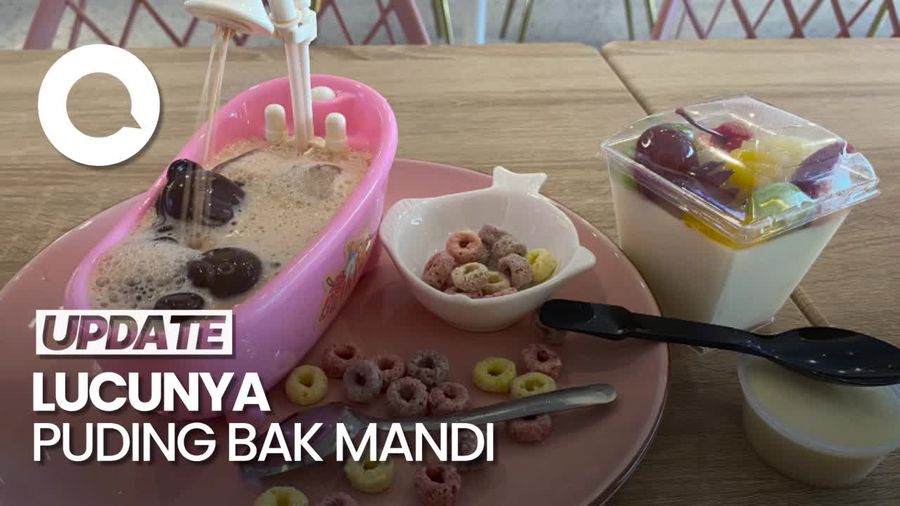 Video: Gemas! Ada Puding Bak Mandi dengan Sereal Warna-warni