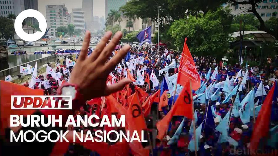 Video: Buruh Ancam Mogok Nasional Jika Pemerintah Tak Patuhi Putusan MK