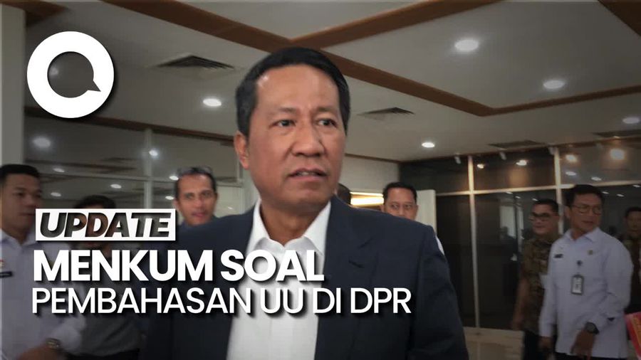 Video: Respons Menkum soal Yasonna Minta Pembahasan UU Tak Kejar Tayang