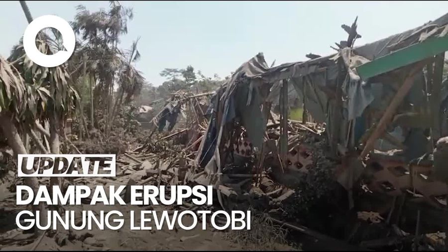 Video: Suasana Terkini Dampak Erupsi Gunung Lewotobi Laki-laki