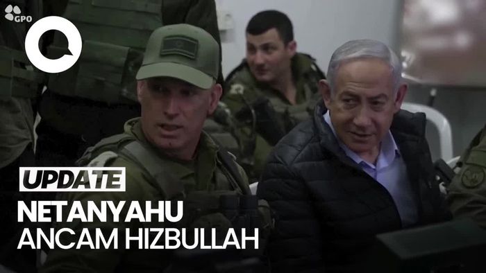 Video: Netanyahu Ancam Pukul Mundur Hizbullah dari Perbatasan Lebanon