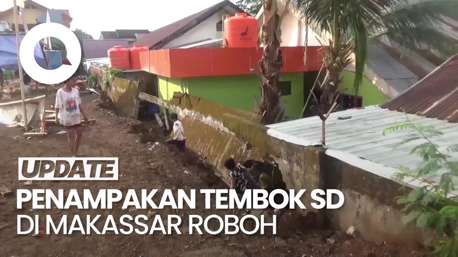 Video: Tembok SD di Makassar Roboh saat Kegiatan Belajar Mengajar