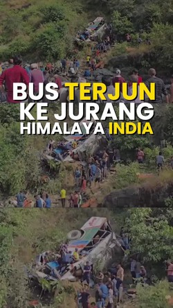 Video: Penampakan Bus Terjun ke Jurang Himalaya India, Tewaskan 36 Orang
