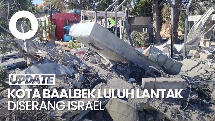 Video: Serangan Israel Hancurkan Kota Baalbek di Lebanon, 52 Orang Tewas
