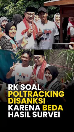 Video: Respons RK soal Persepi Beri Sanksi Poltracking Karena Beda Hasil Survei