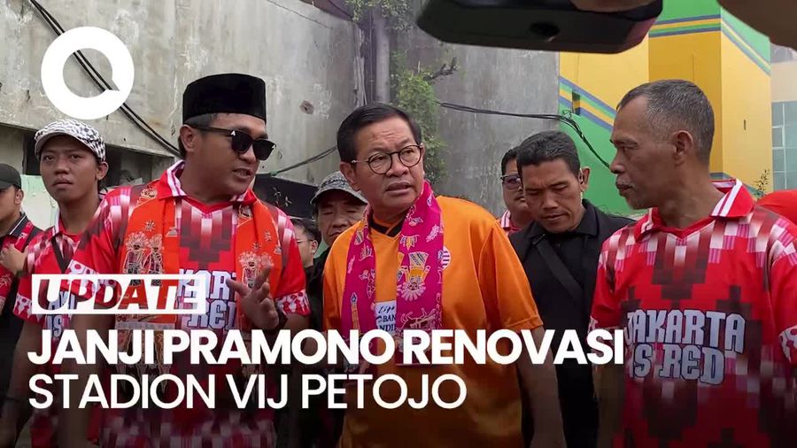 Video Janji Pramono akan Renovasi Stadion VIJ Petojo: Jadi Basecamp Persija