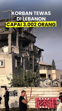 Video: Warga Lebanon yang Tewas Akibat Serangan Israel Tembus 3.000 Orang
