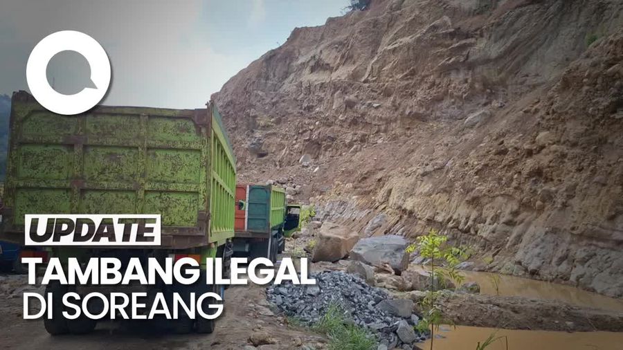 Video: Polisi Bongkar Praktik Tambang Ilegal di Soreang, Pengelola Diamankan