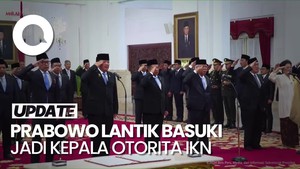 Video: Momen Prabowo Lantik Basuki Hadimuljono Jadi Kepala Otorita IKN
