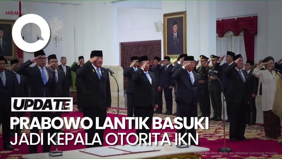 Video: Momen Prabowo Lantik Basuki Hadimuljono Jadi Kepala Otorita IKN