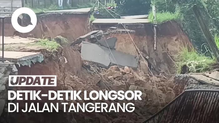 Video: Warga Cerita Detik-detik Longsor di Jalan Penghubung Tangerang-Bogor