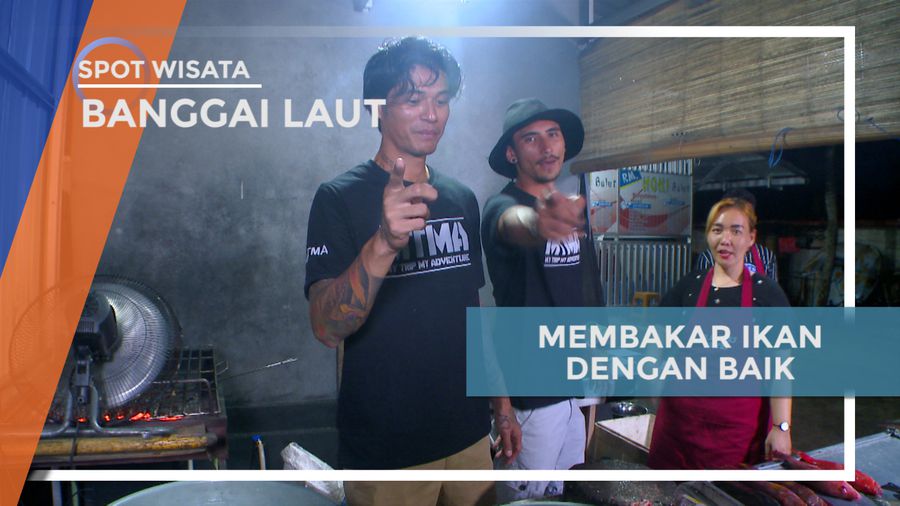 Teknik Sempurna Membakar Ikan Segar untuk Hidangan di Banggai Laut