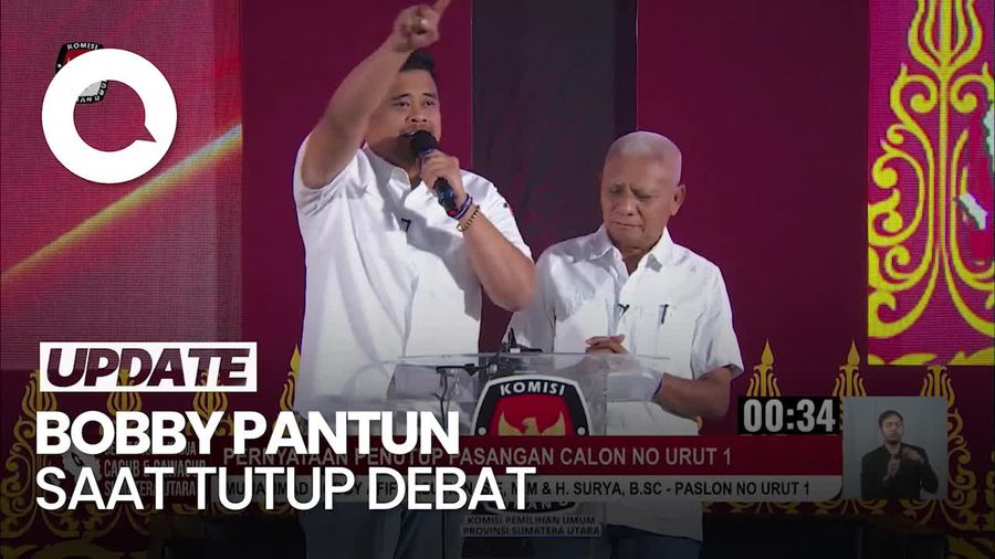 Video: Bobby Tutup Debat dengan Pantun, Surya Bicara Keberpihakan