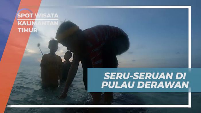 Seru-Seruan Sore Bersama Anak-Anak Lokal di Pantai Derawan yang Menawan, Kalimantan Timur