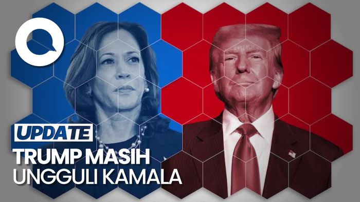 Video Grafis Perolehan Suara Sementara Trump Vs Kamala di Pilpres AS