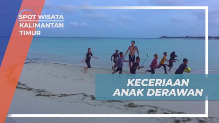 Keceriaan Bermain di Pantai Derawan Bersama Anak-Anak, Kalimantan Timur