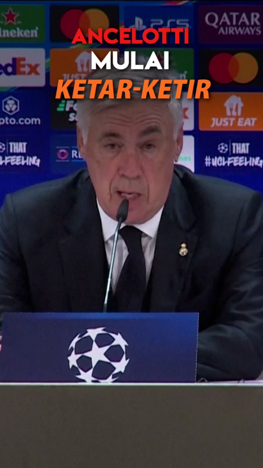 Video Ancelotti Mulai Ketar-ketir Madrid Dihajar Milan dan Barcelona di Bernabeu