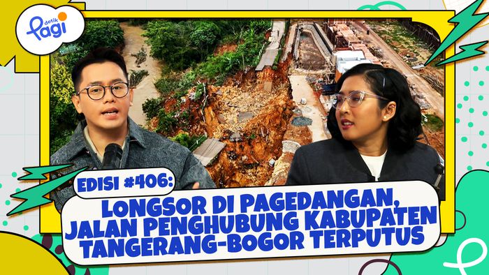 Longsor di Pagedangan, Jalan Penghubung Kabupaten Tangerang-Bogor Terputus