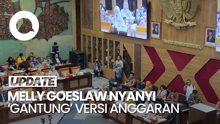 Video: Momen Melly Goeslaw Nyanyi Lagu Gantung di Raker Komisi X DPR