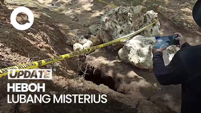 Video Lubang Misterius yang Sedot Air Sungai hingga Mengering di Blitar