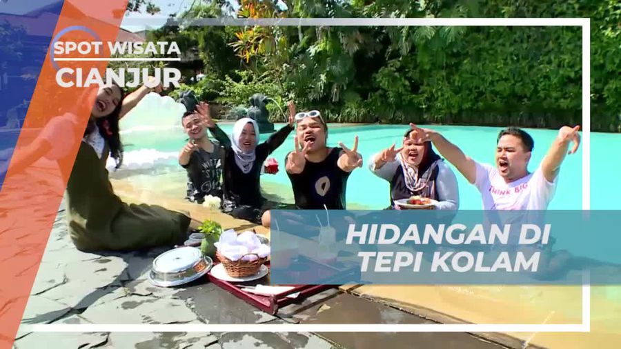 Menikmati Hidangan Lezat di Kolam Renang Novus Giri, Cianjur