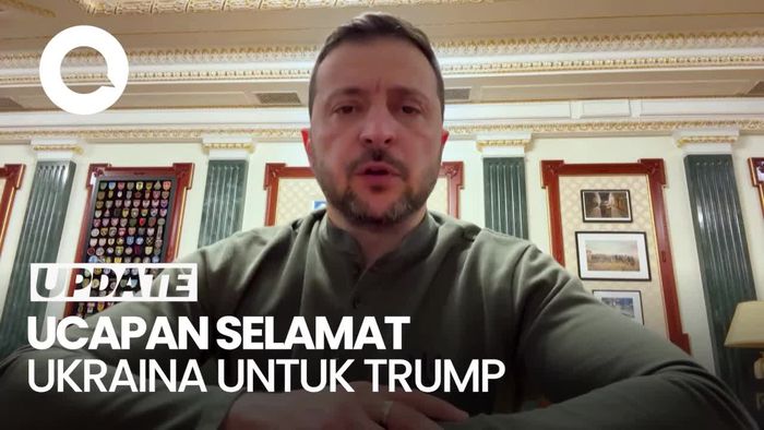 Video: Zelenskiy Beri Selamat untuk Kemenangan Trump, Ungkit soal Perdamaian