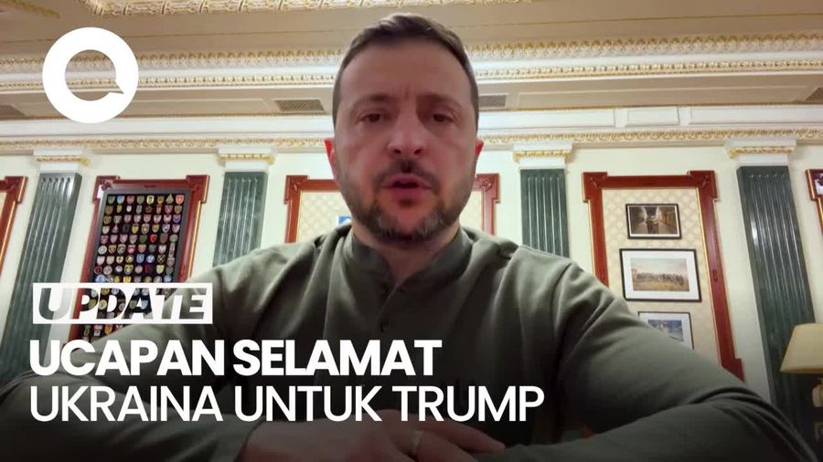 Video: Zelenskiy Beri Selamat untuk Kemenangan Trump, Ungkit soal Perdamaian
