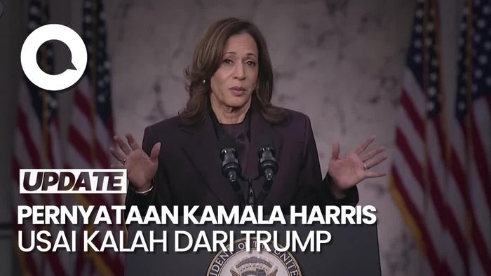  Video Kamala Harris Akui Kalah di Pilpres: Saya Telah Ucapkan Selamat ke Trump