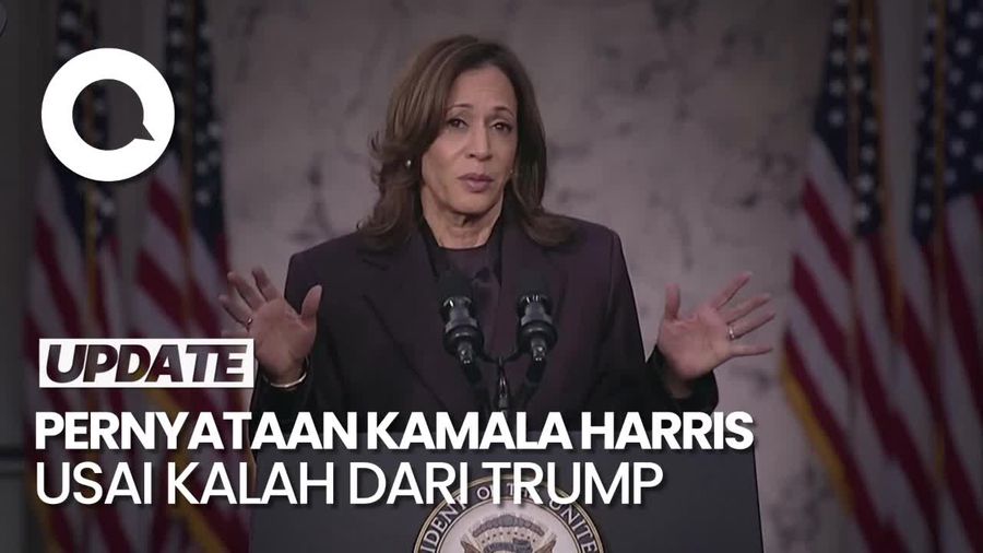  Video Kamala Harris Akui Kalah di Pilpres: Saya Telah Ucapkan Selamat ke Trump
