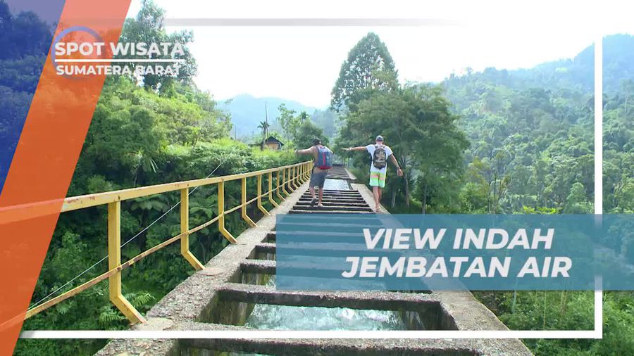 Panorama Memukau dari Jembatan Air di PLTA Kuranji Batu Busuak, Sumatera Barat