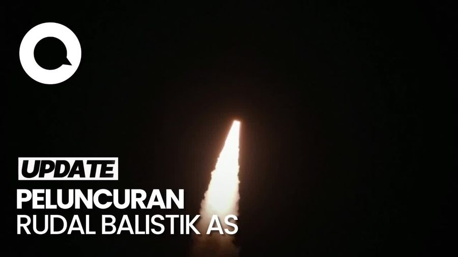 Video: Detik-detik AS Luncurkan Rudal Balistik Antarbenua Berkemampuan Nuklir