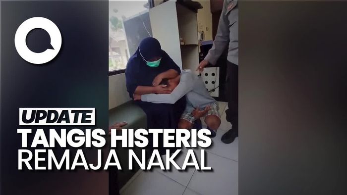 Video: Remaja Gorontalo Menangis Histeris Seusai Dilaporkan Ibunya ke Polisi
