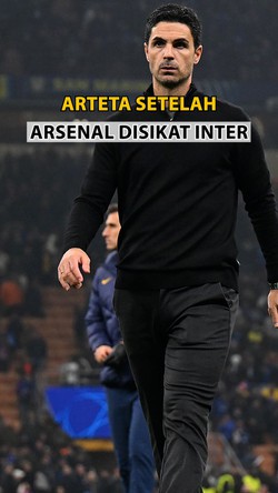 Video Arsenal Disikat Inter, Arteta: Ini Laga Terbaik yang Kami Mainkan
