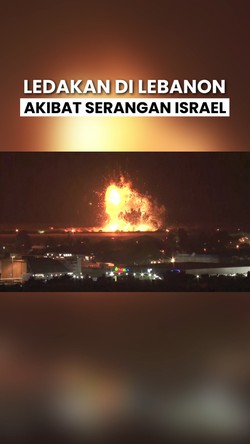 Video: Detik-Detik Ledakan Dahsyat di Lebanon akibat Serangan Israel