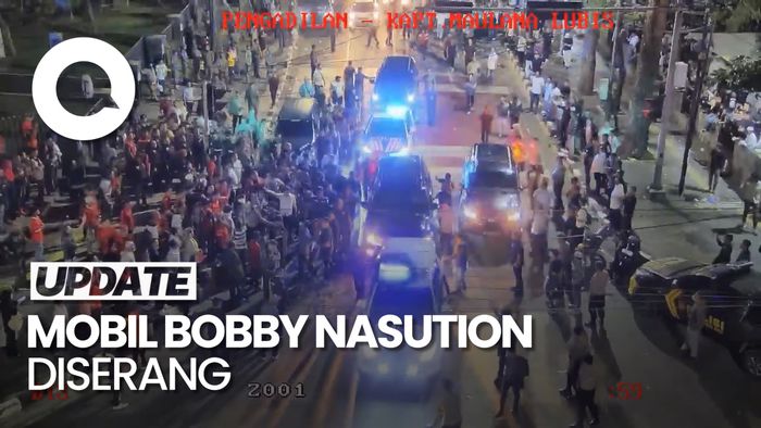 Video Detik-detik Mobil Bobby Nasution Diserang Seusai Debat Pilgub Sumut