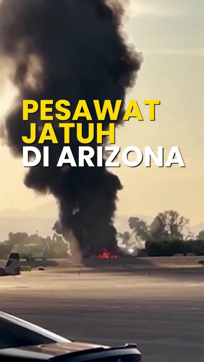 Video: Penampakan Pesawat Kecil Jatuh di Arizona, 4 Tewas