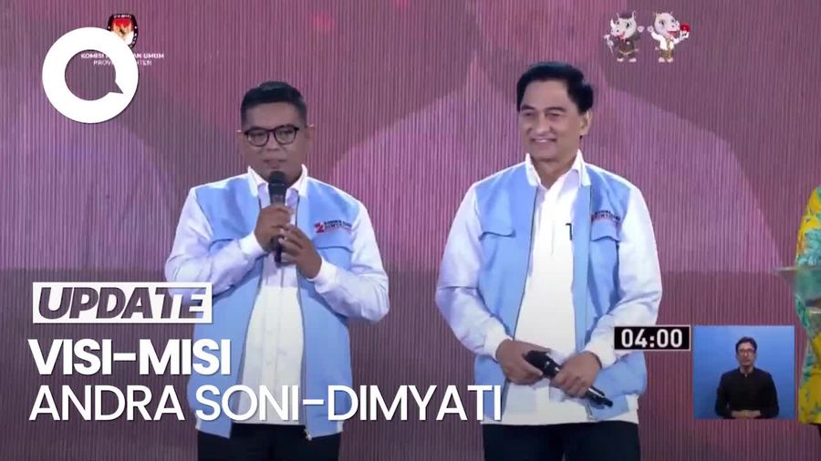 Video Andra Soni-Dimyati Bawa Visi Banten Maju, Adil, Merata Tidak Korupsi