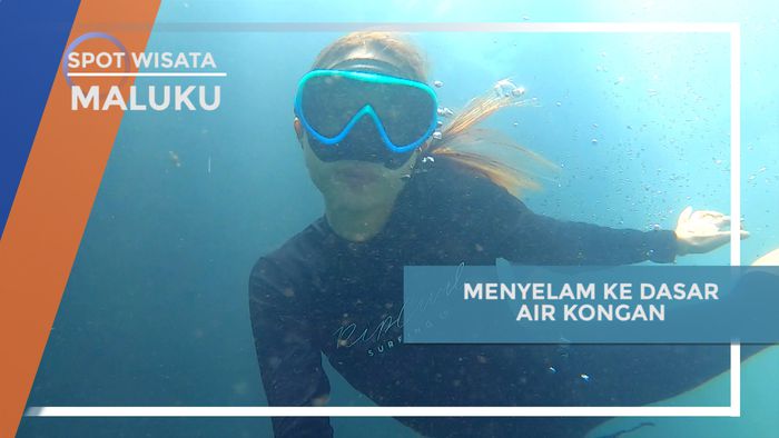 Menyelam di Jernihnya Kolam Alam Air Kongan, Maluku