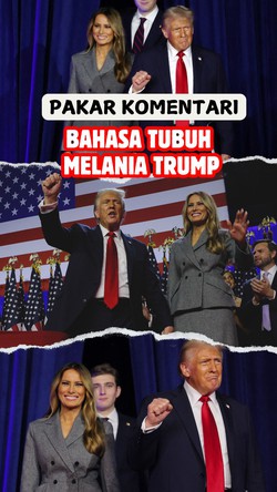 Video: Menerka Arti Gestur Melania saat Pidato Kemenangan Trump