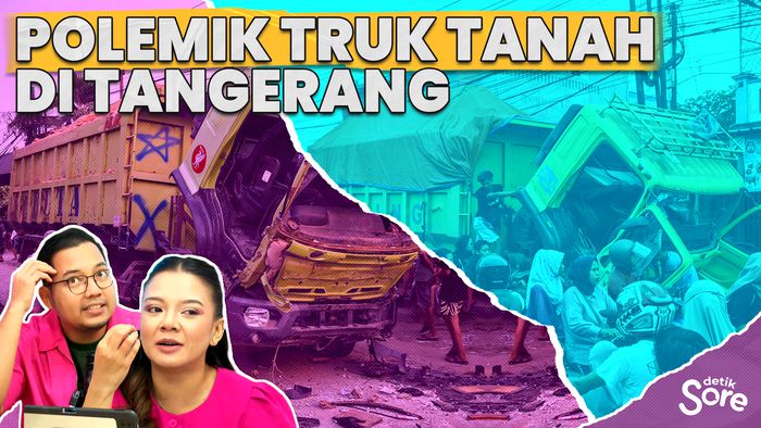 Warga Bakar Truk Tanah di Tangerang