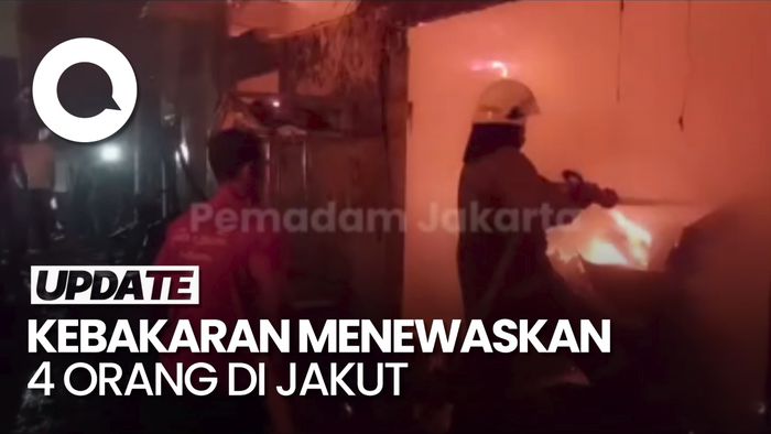Video: Kebakaran di Tanjung Priok, Empat Orang Sekeluarga Tewas
