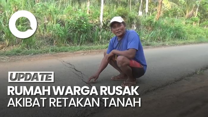 Video: Retakan Tanah Bikin 6 Rumah Warga dan Jalan Desa Rusak di Lumajang