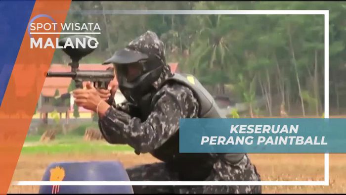 Tantangan Perang Paintball di Batu, Malang