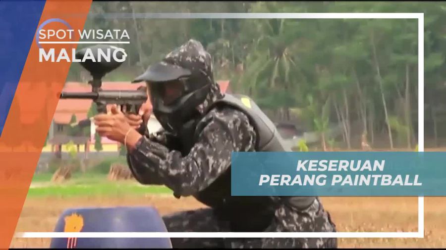 Tantangan Perang Paintball di Batu, Malang