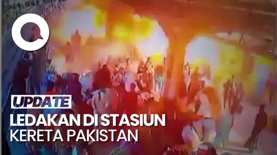 Video Detik-detik Ledakan di Stasiun Kereta Pakistan, 24 Orang Tewas