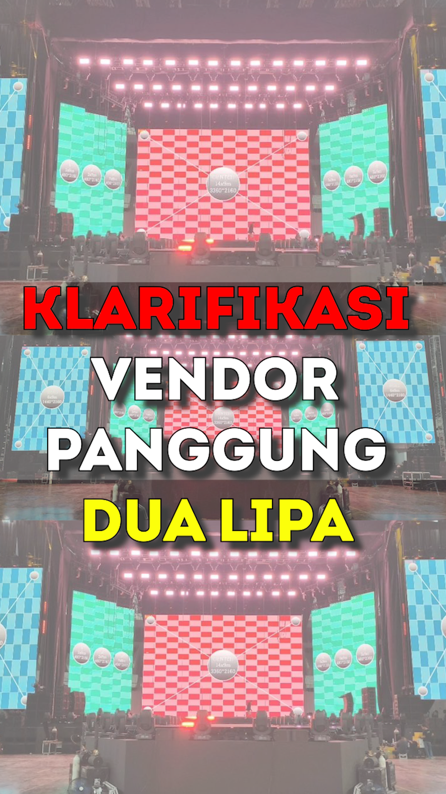 Video: Penampakan Panggung Dua Lipa di Jakarta yang Dianggap Tak Aman