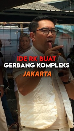 Video RK Ingin Gerbang Kompleks Jakarta Berarsitektur Betawi: Ini Ciracas Bukan Chicago