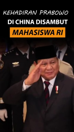 Video: Kedatangan Prabowo ke Beijing Disambut Ramai Mahasiswa asal Indonesia